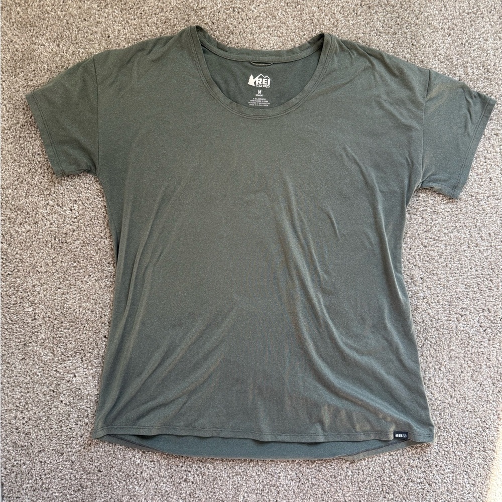 REI Women's Short Sleeve Tee in Olive